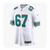 Charlie Heck Dolphins Game White Jersey 1