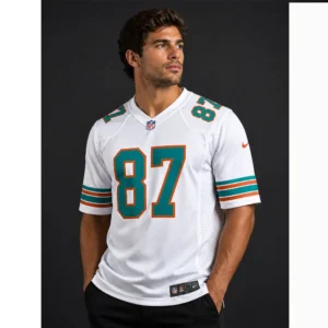 Cole Turner White Game Dolphins Jersey