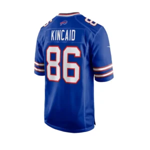 Dalton Kincaid 86 Jersey Buffalo Bills – Nike Royal Blue Home Jersey Back View