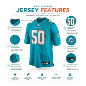 David Ojabo Aqua Dolphins Jersey Mens