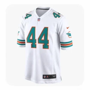 Chop Robinson Dolphins White Game Jersey