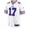 Front view of Josh Allen #17 Buffalo Bills Nike White Away Jersey