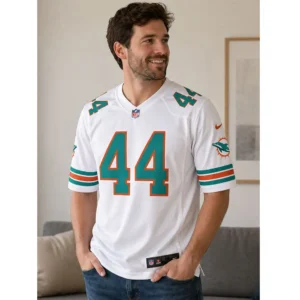 Looks For Chop Robinson Dolphins White Game Jersey