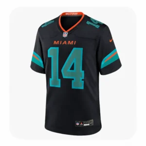 Quinn Ewers Dolphins Black Game Jersey