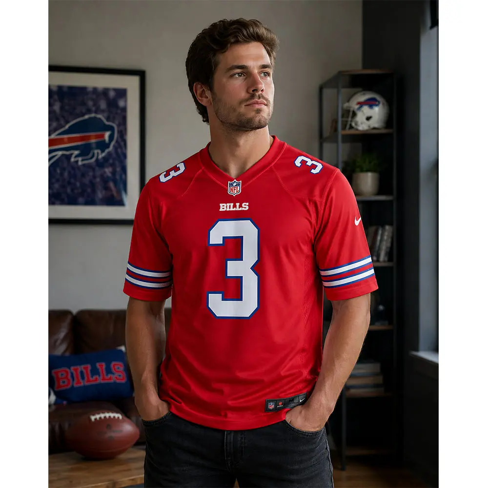 buffalo-bills-damar-hamlin-red-jersey-lifestyle-model. buffalo bills damar hamlin red jersey lifestyle model