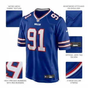 buffalo bills jersey technical features