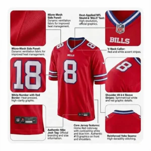 buffalo bills jersey technical specs