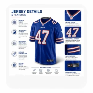 buffalo bills nike game jersey features infographic