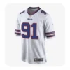 Buffalo Bills Ed Oliver white game jersey, front view