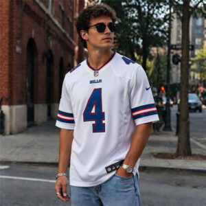 james cook white jersey outfit streetwear
