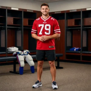 lifestyle spencer brown bills jersey locker room