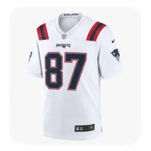 Romeo Doubs White New England Patriots Game Jersey