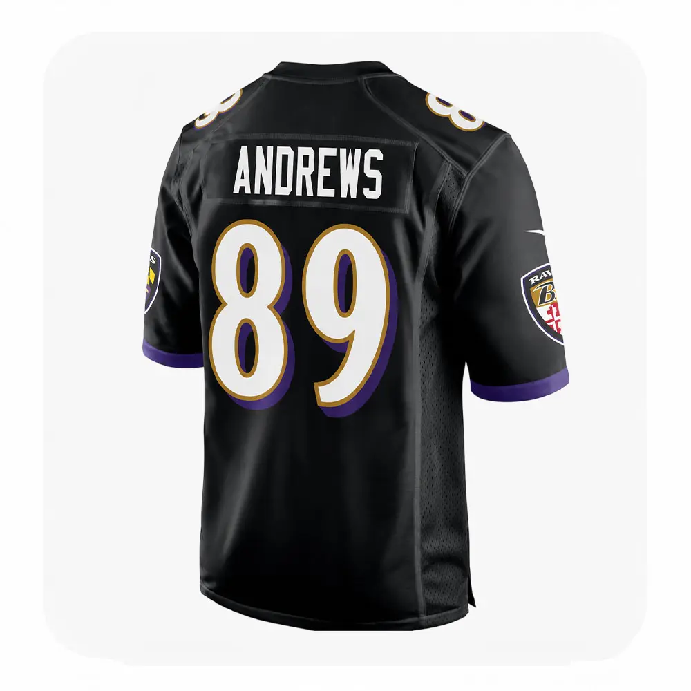 Back View For Mark Andrews Black Ravens Fans Game Jersey - Copy Back View For Mark Andrews Black Ravens Fans Game Jersey Copy