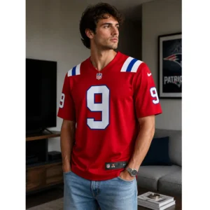 Boutte Red Patriots Game Jersey