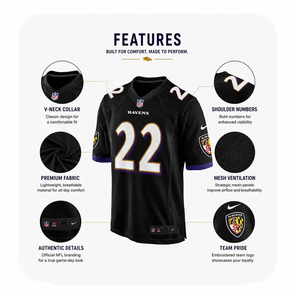 Details For Derrick Henry Black Ravens Game Jersey Details For Derrick Henry Black Ravens Game Jersey