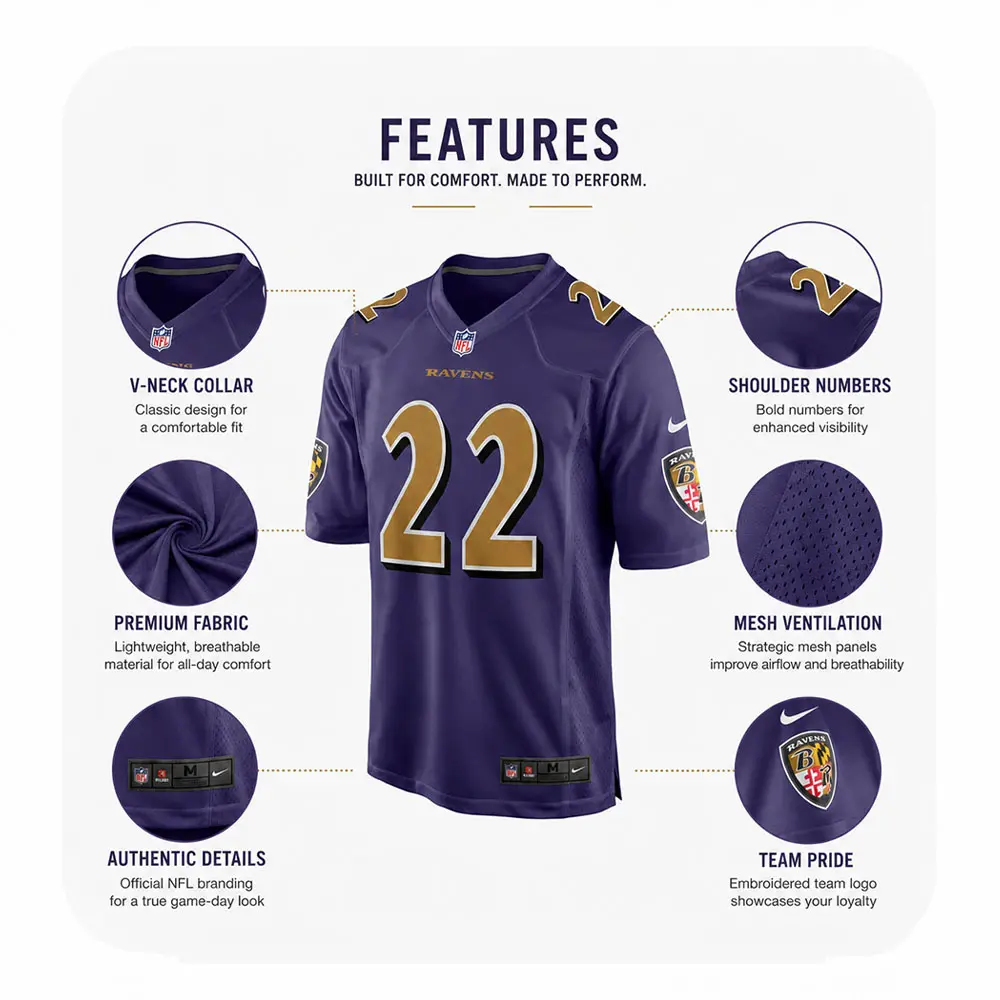 Details For Derrick Henry Purple Game Baltimore Ravens Team Jersey Details For Derrick Henry Purple Game Baltimore Ravens Team Jersey
