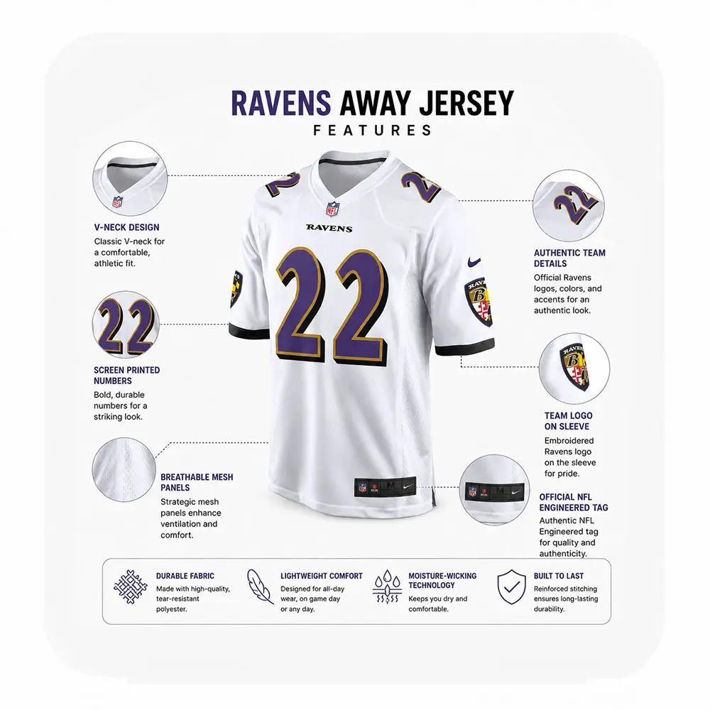 Details For Derrick Henry White Game Ravens Team Jersey Details For Derrick Henry White Game Ravens Team Jersey