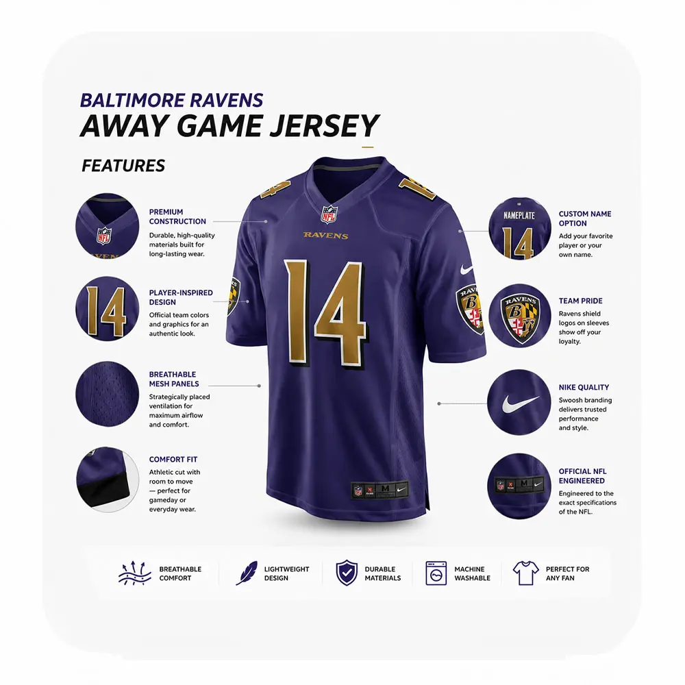 Details For Kyle Hamilton Purple Baltimore Ravens Game Jersey Details For Kyle Hamilton Purple Baltimore Ravens Game Jersey