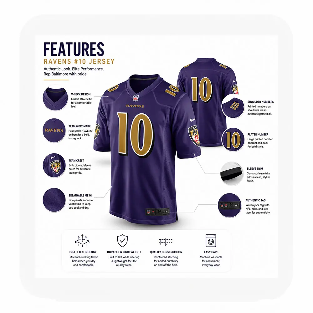 Details For Lajohntay Wester Ravens Team Purple Game Jersey Details For Lajohntay Wester Ravens Team Purple Game Jersey