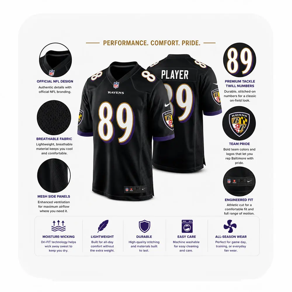 Details For Mark Andrews Black Ravens Fans Game Jersey Details For Mark Andrews Black Ravens Fans Game Jersey