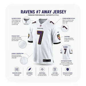Details For Rashod Bateman White Ravens Game Jersey