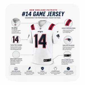 Details For Rhamondre Stevenson White Patriots Team Jersey
