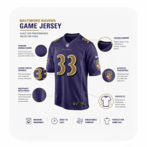 Details For Tyler Loop Ravens Game Purple Jersey