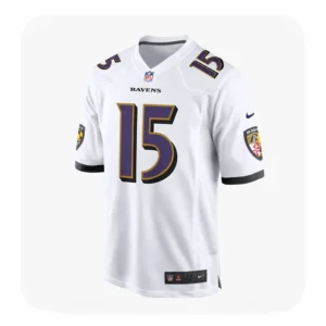 Baltimore Ravens Mike Green White Game Jersey