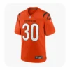 Front View For Chase Brown Cincinnati Bengals Orange Game Jersey
