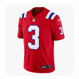 Demario Douglas Red England Patriots Game Jersey