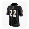 Front View For Derrick Henry Black Ravens Game Jersey