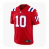Front View For Drake Maye Patriots Team Game Red Jersey