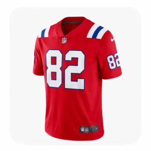 Eli Raridon Patriots Team #82 Red Jersey
