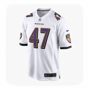 Lucas Scott Ravens White Team Game Jersey