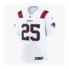 Front View For Marcus Jones Patriots Team White Jersey