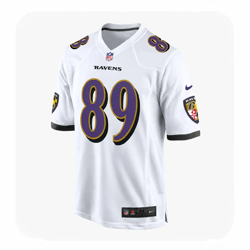 Front View For Mark Andrews White Ravens Game Jersey Front View For Mark Andrews White Ravens Game Jersey