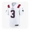 Front View For Mens Demario Douglas White Patriots Jersey