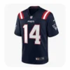 Front View For Mens Robert Spillane Navy Patriots Game Jersey