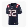 Front View For New England Patriots Team TreVeyon Henderson Navy Jersey