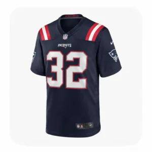 New England Patriots Team TreVeyon Henderson Navy Jersey