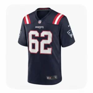 Niko Lalos #62 Patriots Team Navy Jersey