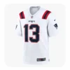 Front View For Patriots Team Mack Hollins 13 White Jersey