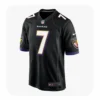 Front View For Rashod Bateman Game Ravens Black Jersey