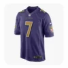 Front View For Rashod Bateman Purple Baltimore Ravens Game Jersey
