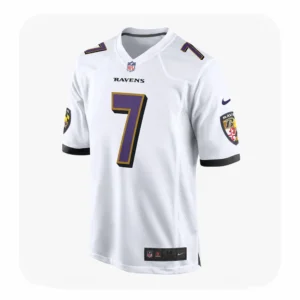 Rashod Bateman White Ravens Game Jersey