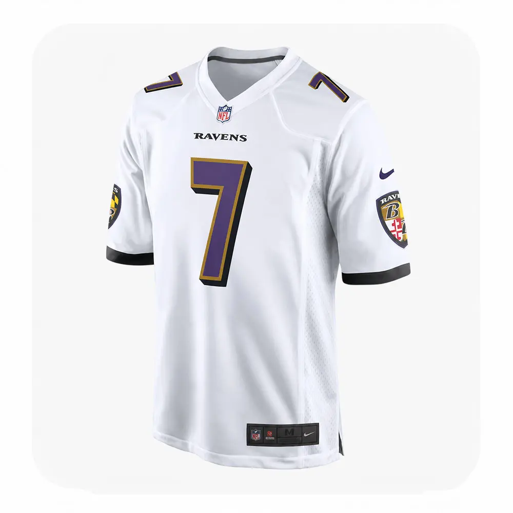 Front View For Rashod Bateman White Ravens Game Jersey Front View For Rashod Bateman White Ravens Game Jersey