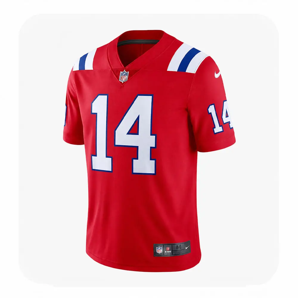 Front View For Robert Spillane Red Patriots Team Game Jersey Front View For Robert Spillane Red Patriots Team Game Jersey