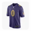 Front View For Roquan Smith Baltimore Ravens Purple Game Jersey