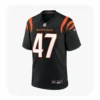 Front View For Swayze Bozeman Bengals Team Black Game Jersey