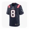 Front View Kyle Williams Navy Patriots 8 Game Jersey
